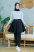 Alivia Legging Rok 01 (ALR 01) - Black (BIG SIZE)