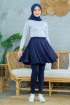 Alivia Legging Rok 01 (ALR 01) - Navy (ALL SIZE)