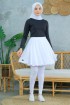 Alivia Legging Rok 01 (ALR 01) - White (ALL SIZE)