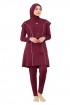 Alivia Swimwear AS14 - Dark Maroon (XXXL)