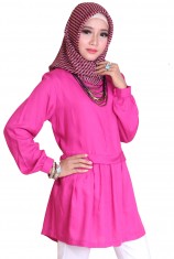 Blus Syafira - Hot Pink