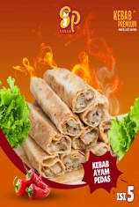 Kebab SP Frozen -  Ayam PEDAS