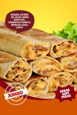 Kebab SP Frozen - Sapi Pedas (Jumbo)