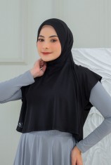 Alivia Hijab 01 - Black (ALL SIZE)