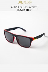 Kacamata Polarized - Black Red