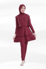 Alivia Swimwear AS10 - Dark Maroon (XXS)