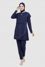 Alivia Swimwear AS15 - Navy (Big Size)