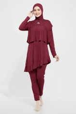 Alivia Swimwear AS17 - Dark Maroon (L)