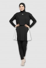 Alivia Swimwear AS18 - Black (Big Size)