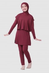 Alivia Swimwear AS08 - Dark Maroon (XS)