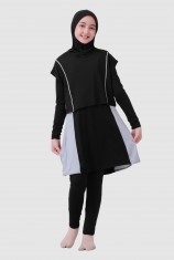 Alivia Swimwear AS12 - Black Grey (XXS)