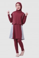 Alivia Swimwear AS12 - Dark Maroon (XXS)