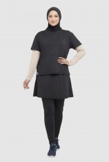 Sportwear Oneset Alivia SOA 06 - Black Cream (All Size)