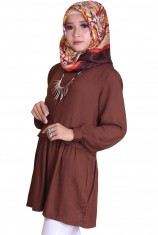 Blus Syafira - Brown