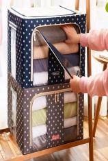 Storage Rangka Besi Motif Polkadot (B)